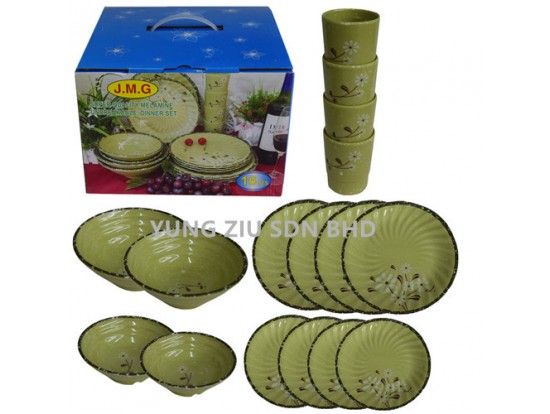 (16P/BOX) MELAMIE DINING SET(J.M.G)